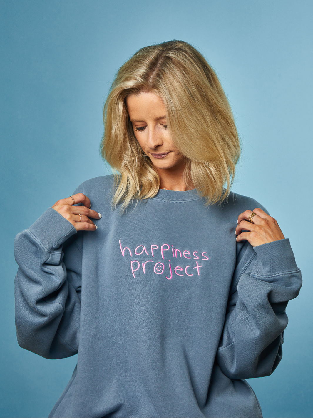 Happiness Crewneck - Powder Blue