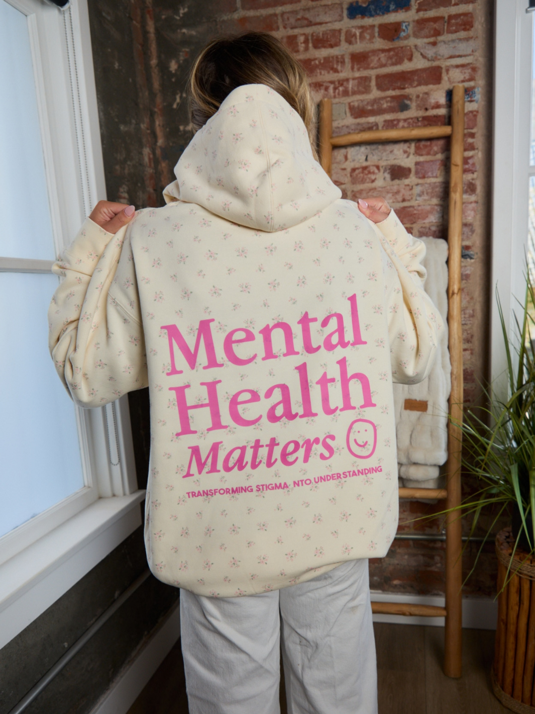 Mental Health Matters Hoodie - Ditsy Floral