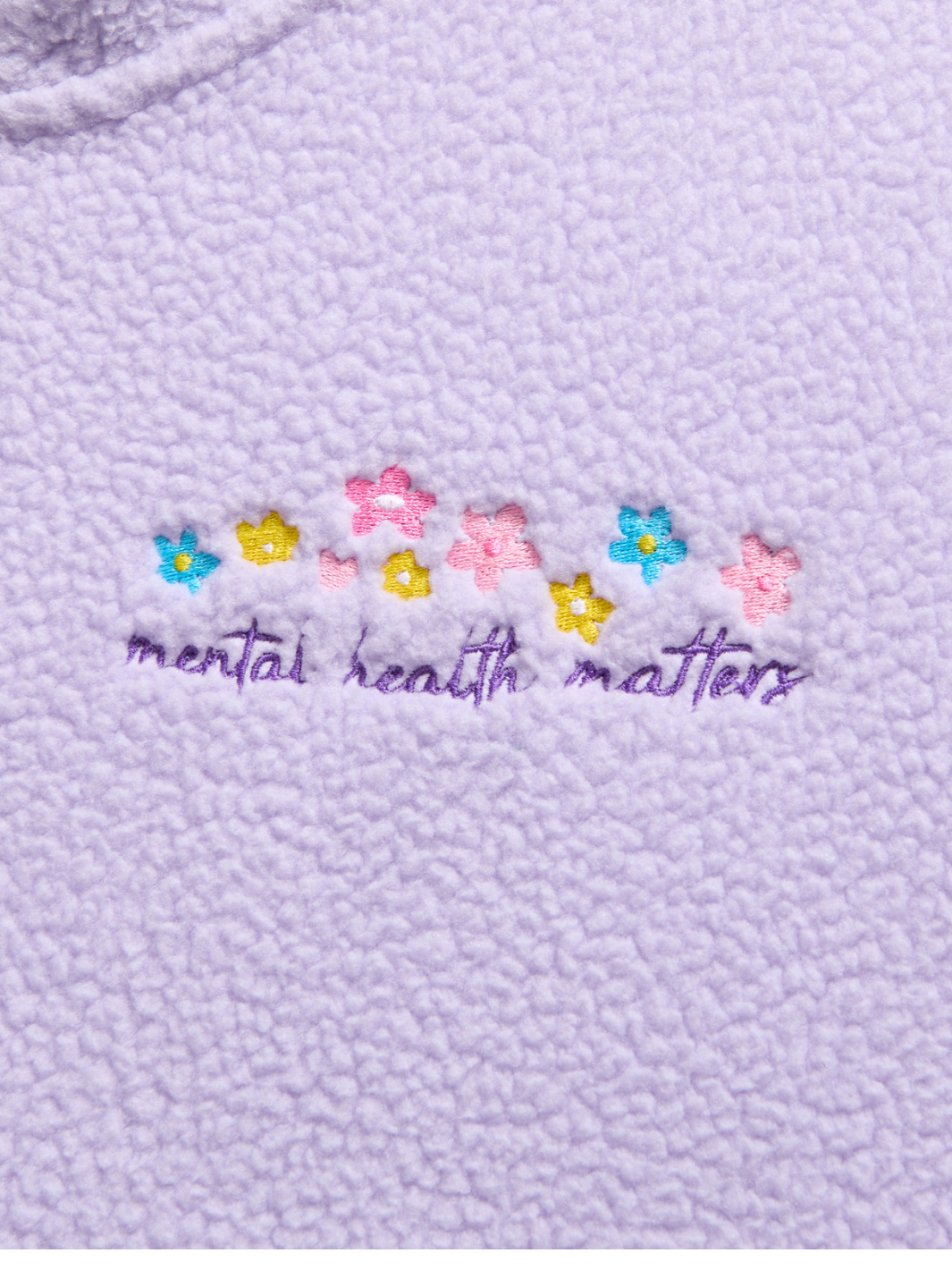 Floral Sherpa Sweat Set - Lavender