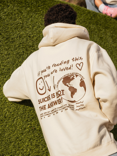 "not the answer" hoodie #color_cream