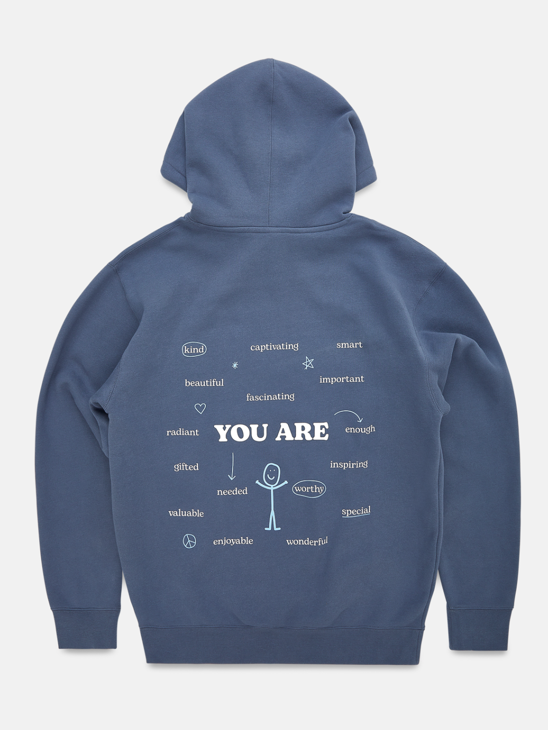 Encourage Hoodie - Vintage Blue