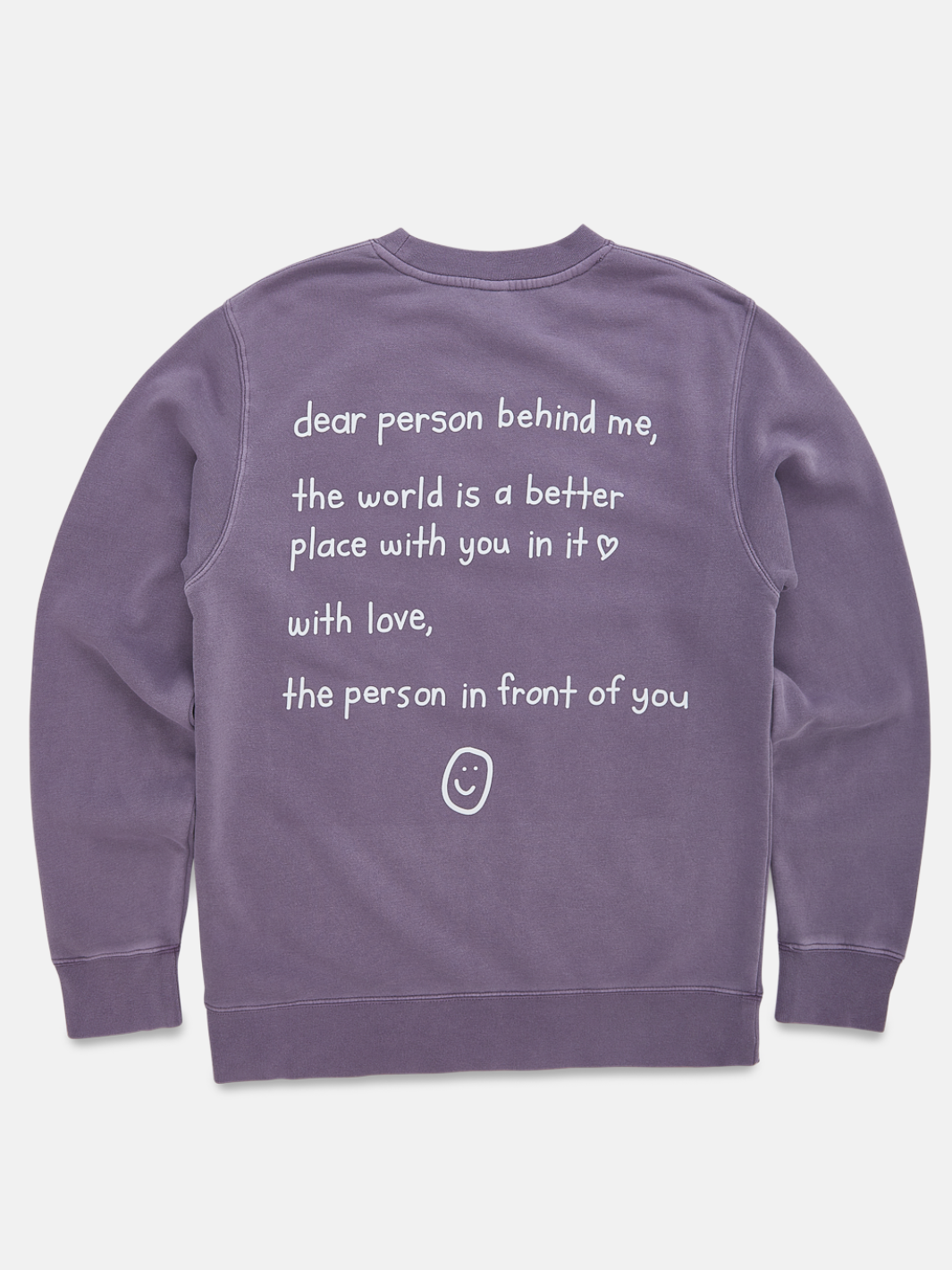 purple happiness project crewneck