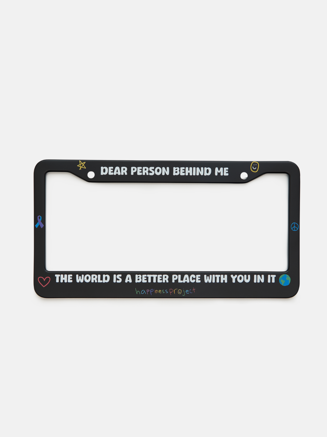 Happiness On Board License Plate Frame
