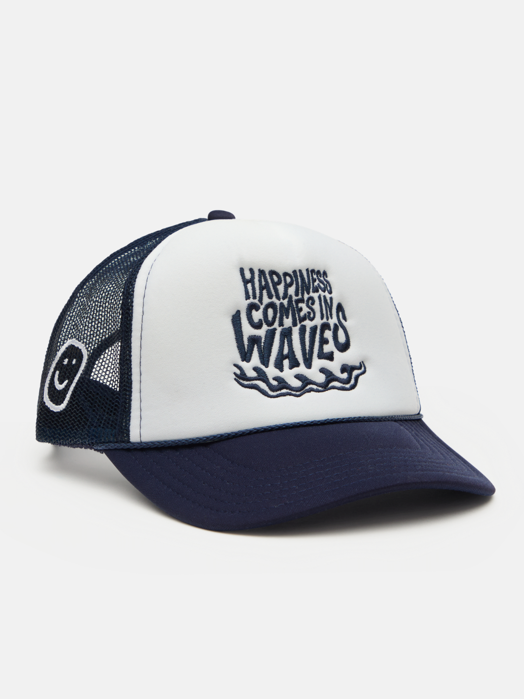 Happiness Comes In Waves Trucker Hat