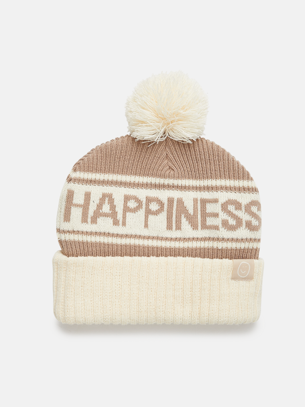 Happiness Pom Beanie - Cream