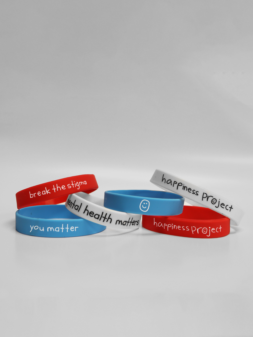 Happiness Wristband (3-Pack) - Red/White/Blue