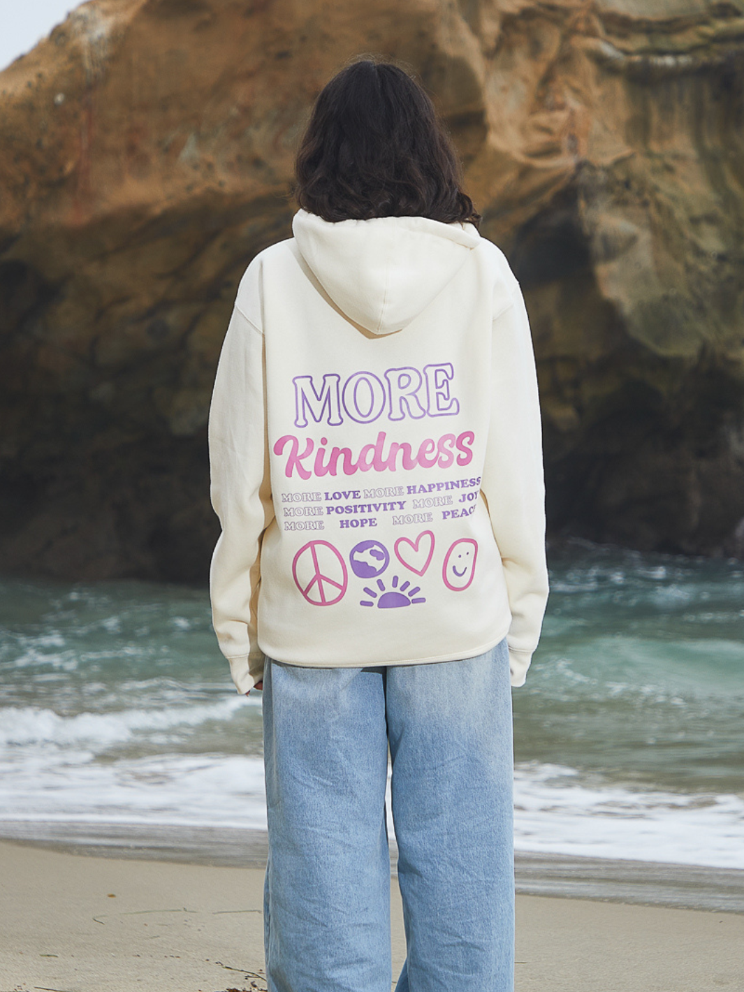 More Kindness Hoodie - Cream