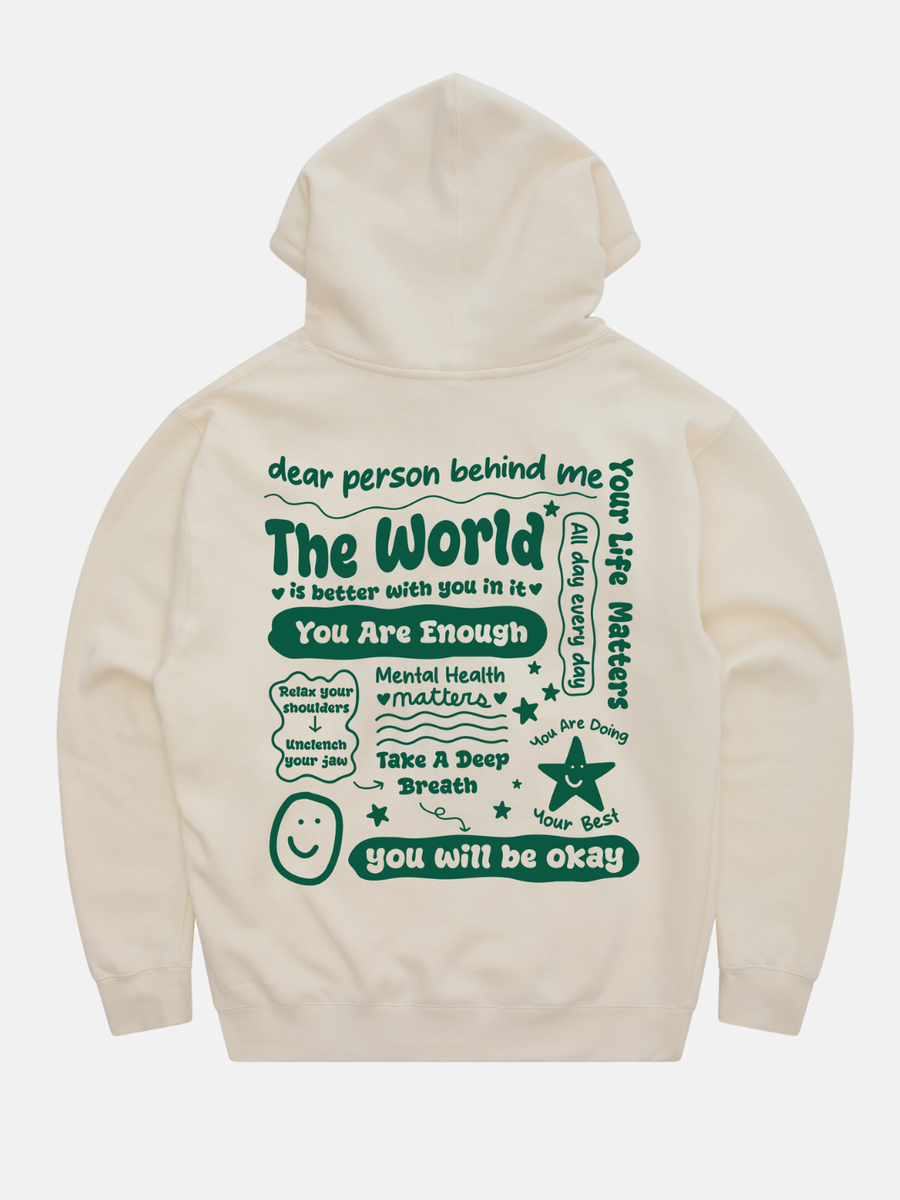 トップス LIFE MANIA MENTAL SUPPORT ZIP HOODIE Mental Health Month Hoodie