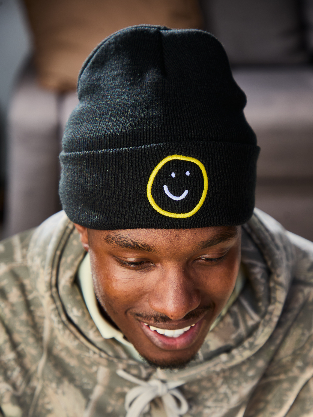 Happiness Beanie - Black