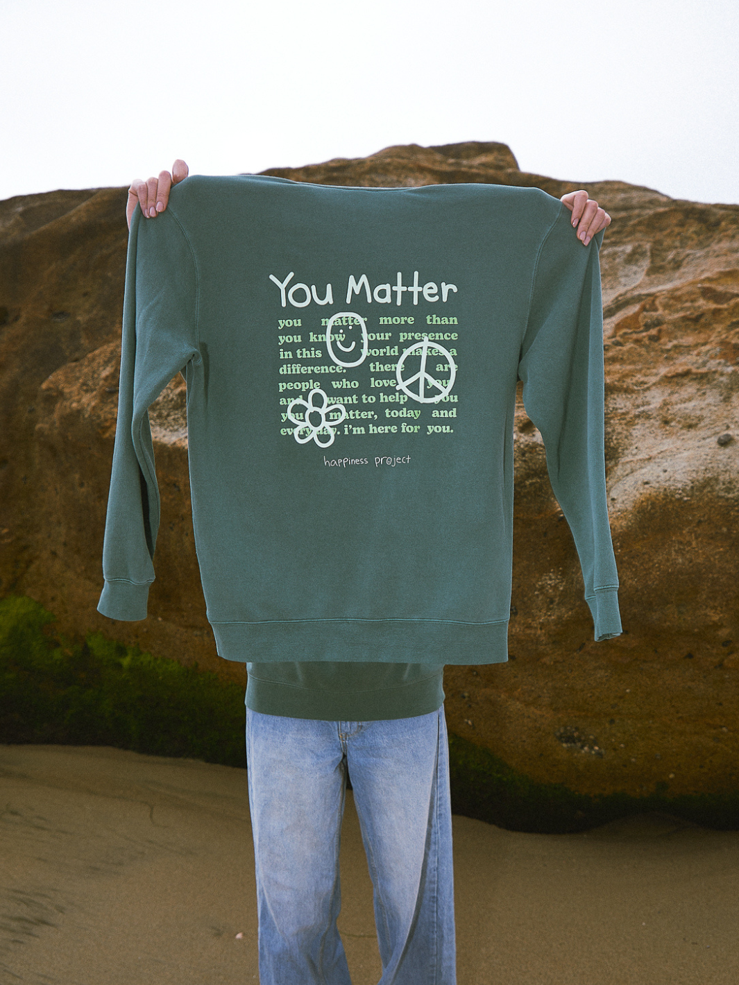 You Matter Crewneck - Alpine Green