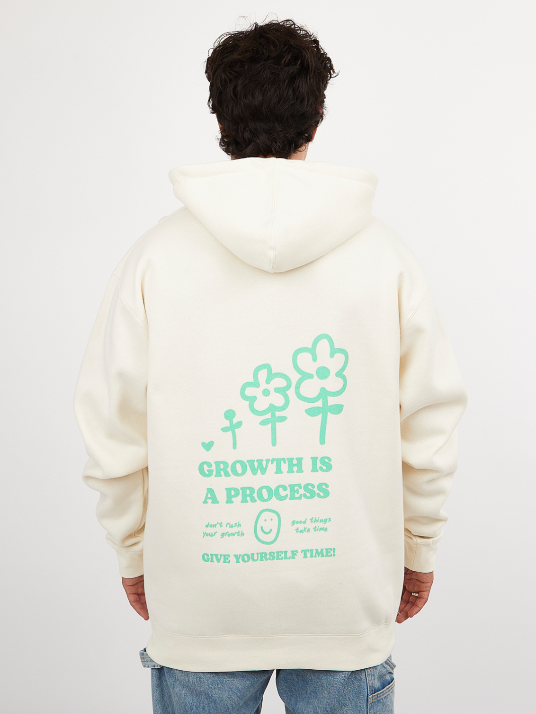 Growth Is A Process Hoodie - Cream