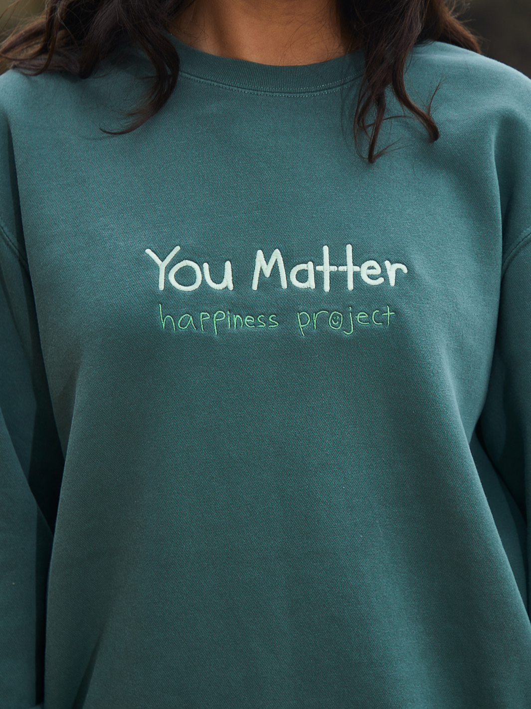 You Matter Crewneck - Alpine Green