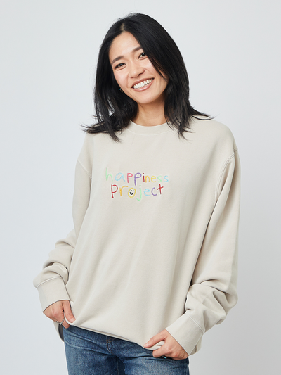 happiness project crewneck #color_cream
