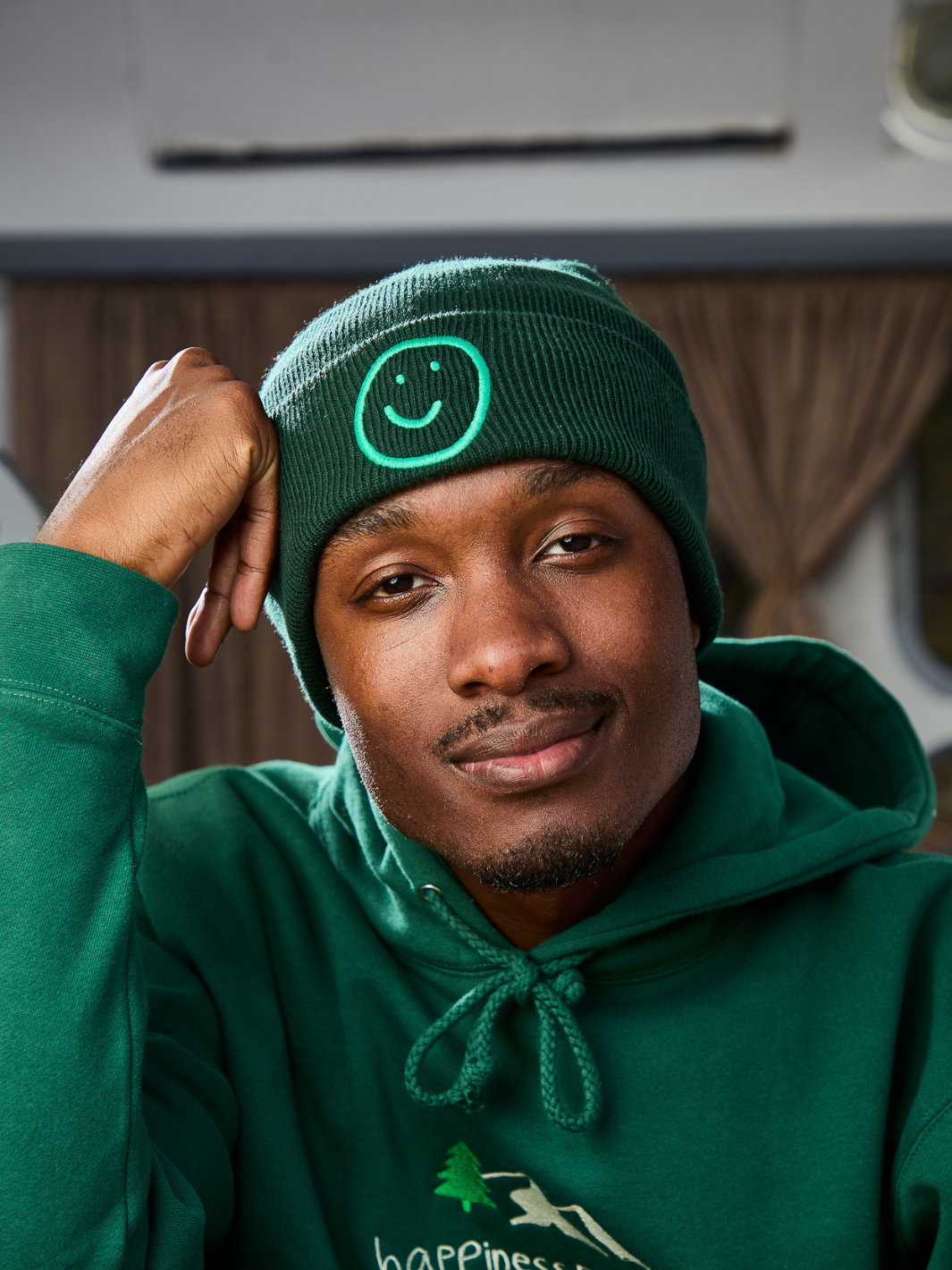 Happiness Beanie - Alpine Green