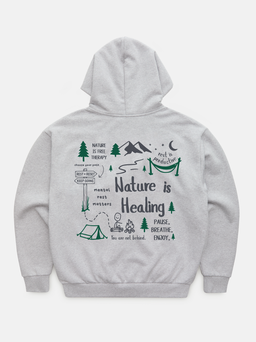 Nature is Healing Zip Hoodie