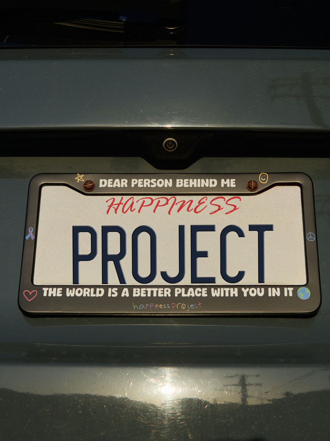 Happiness On Board License Plate Frame