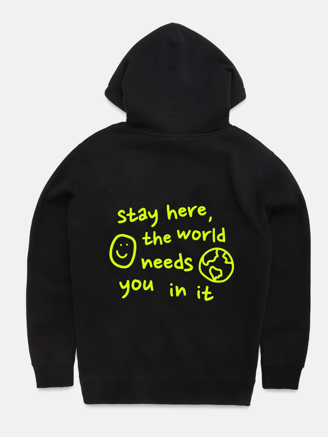 Stay Here Hoodie - Black