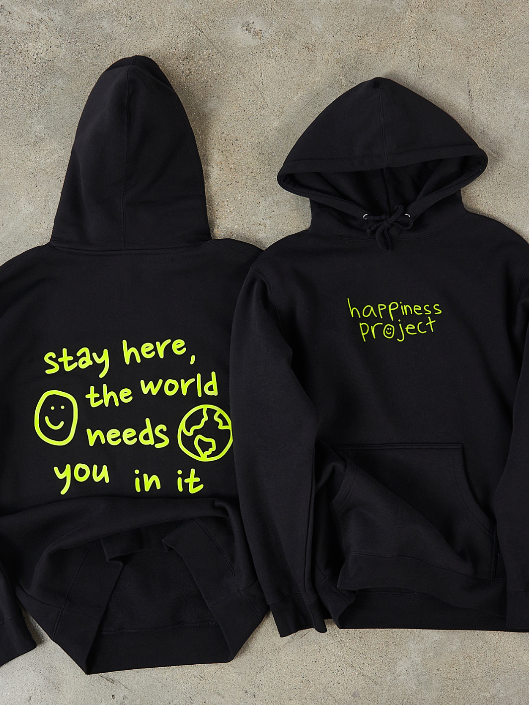 Stay Here Hoodie - Black