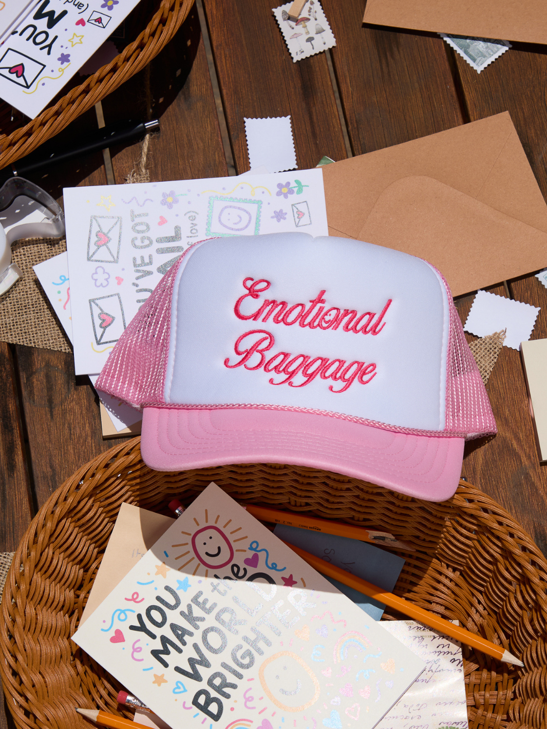 Emotional Baggage Trucker Hat