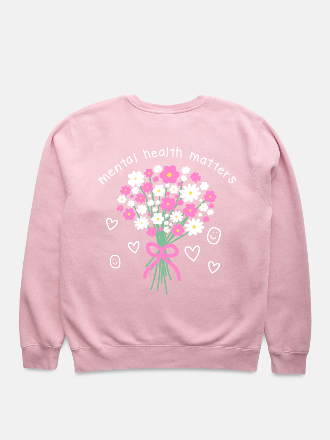 Bouquet Crewneck - Dusty Pink