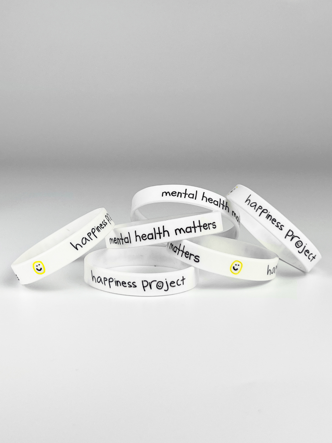 Happiness Wristband (3-Pack) - White