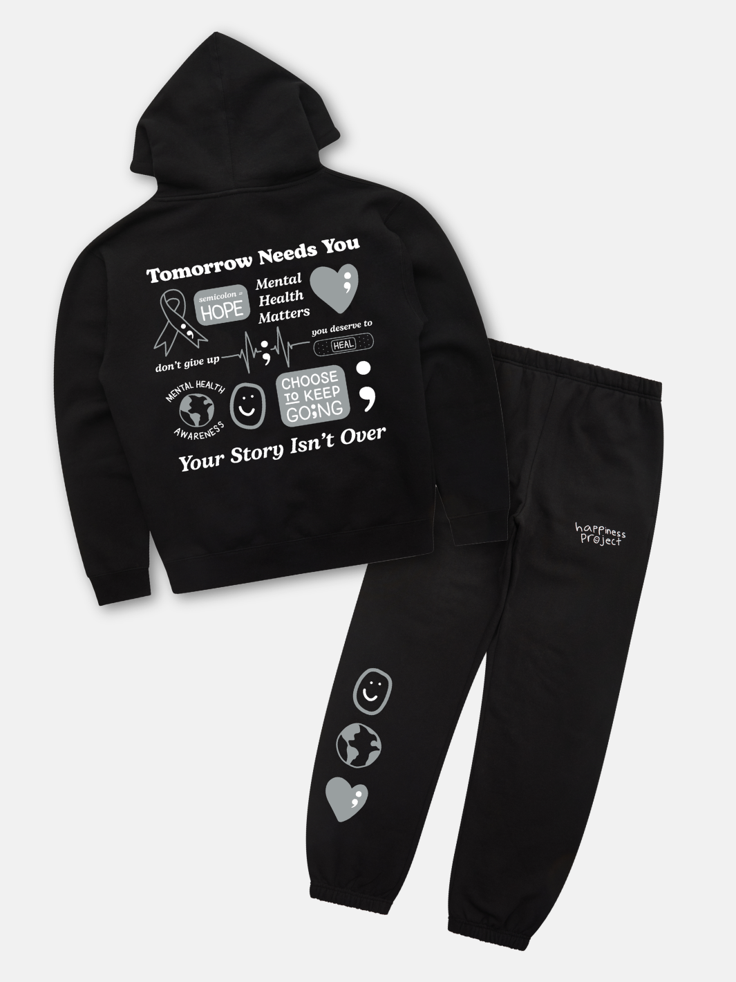 Semicolon Hoodie + Sweatpants Set