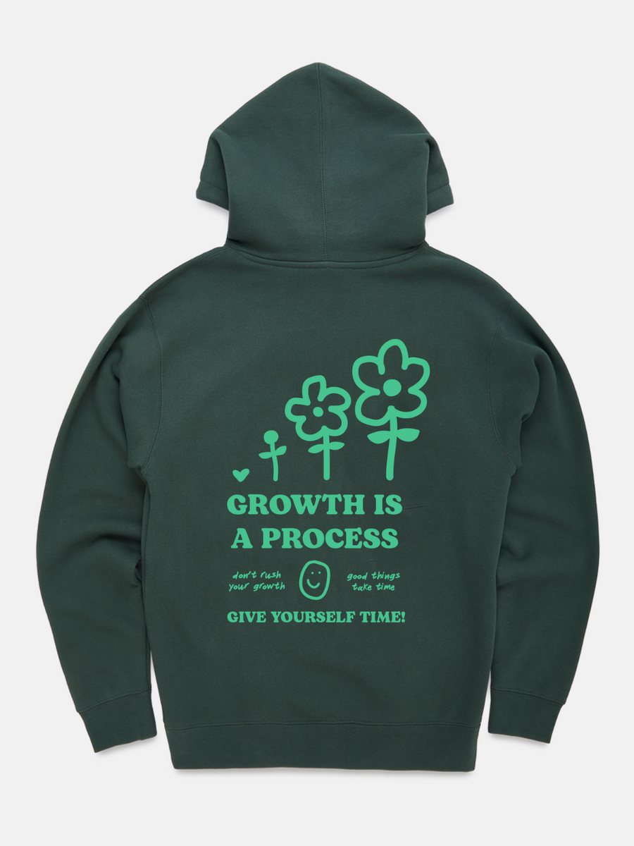 Growth Is A Process Hoodie - Alpine Green