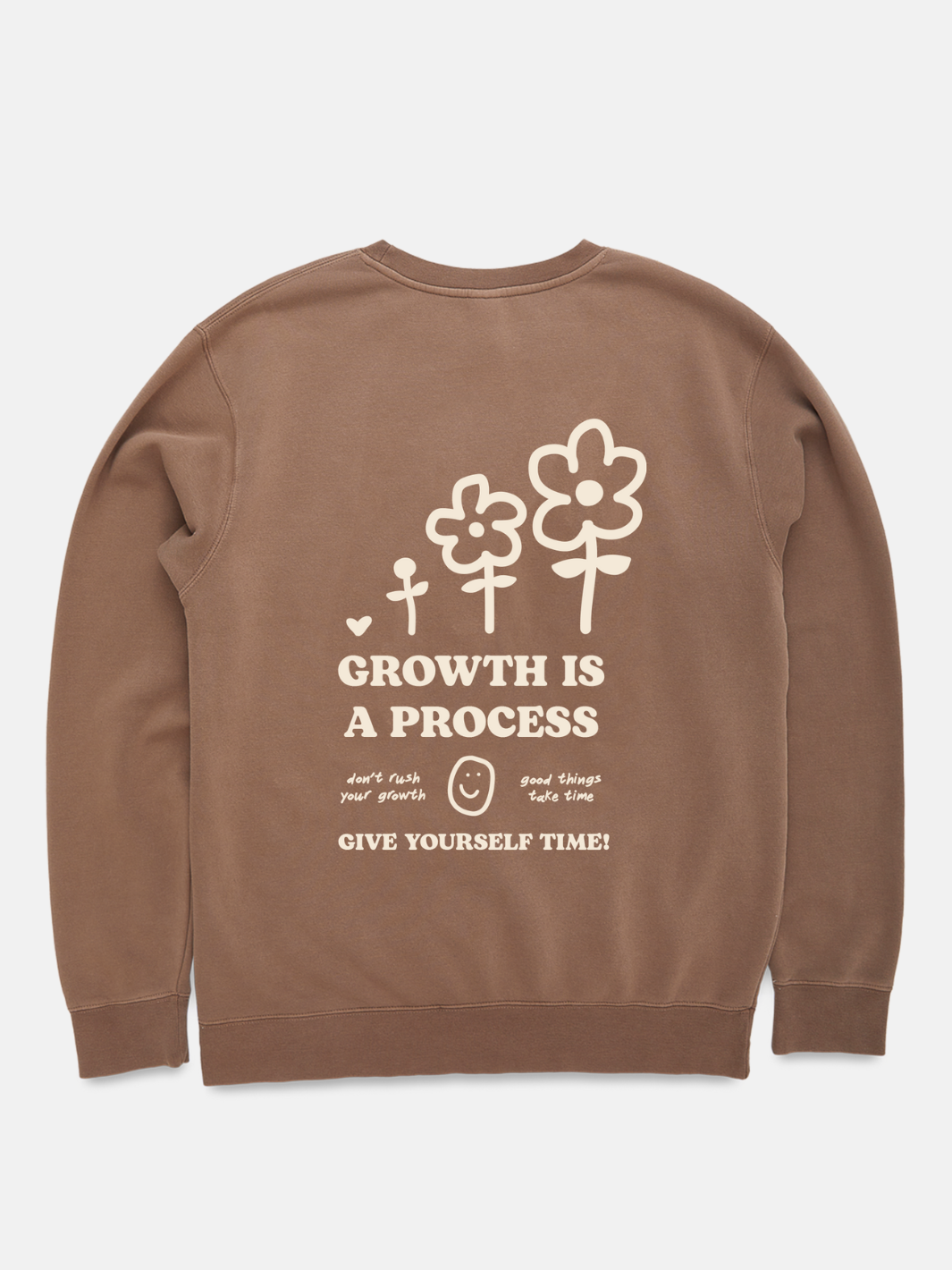 Growth Is A Process Crewneck - Clay