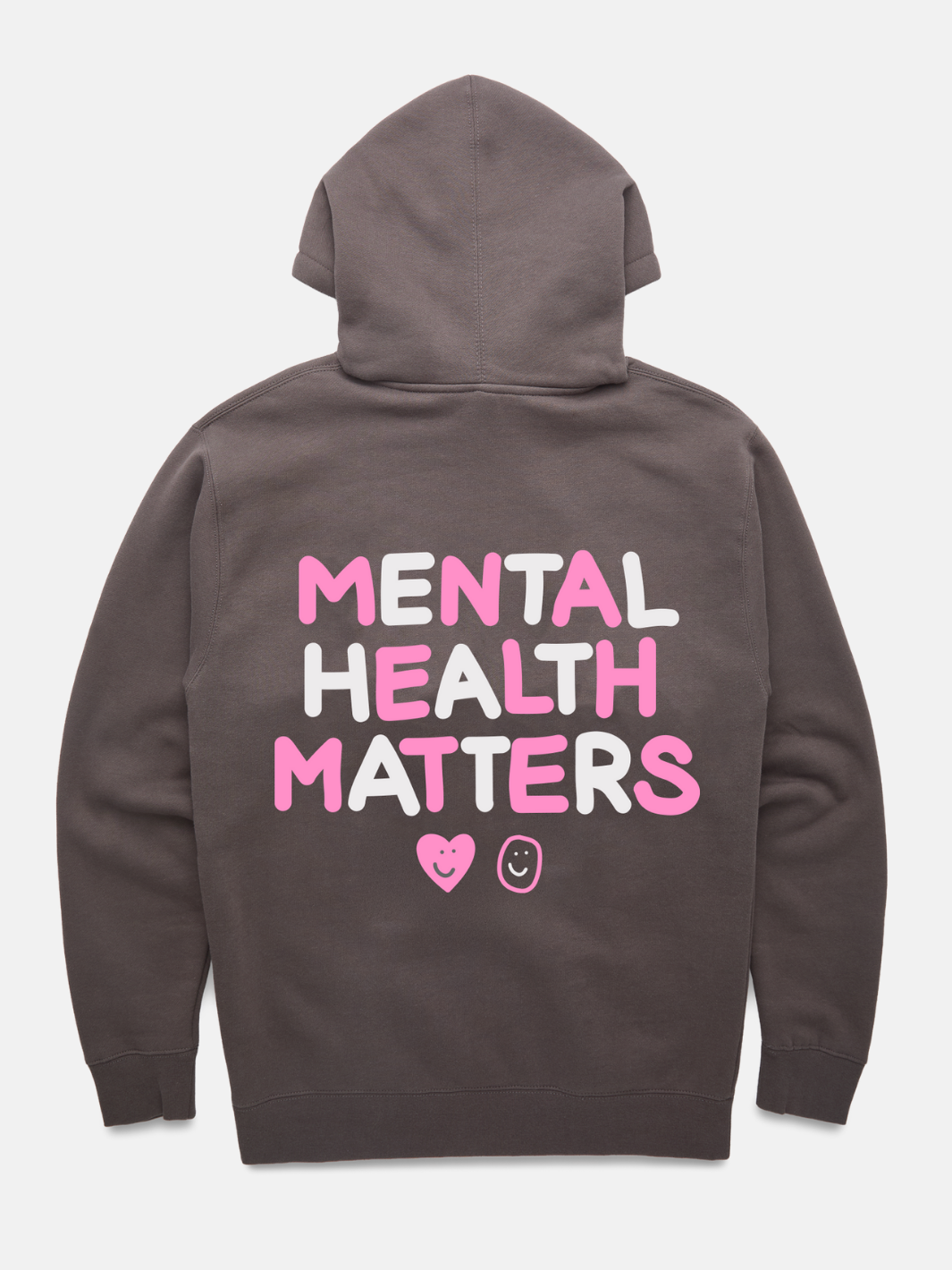Mental Health Matters Heart Hoodie - Pepper