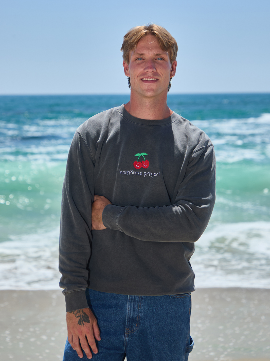 Cherry Crewneck - Pepper