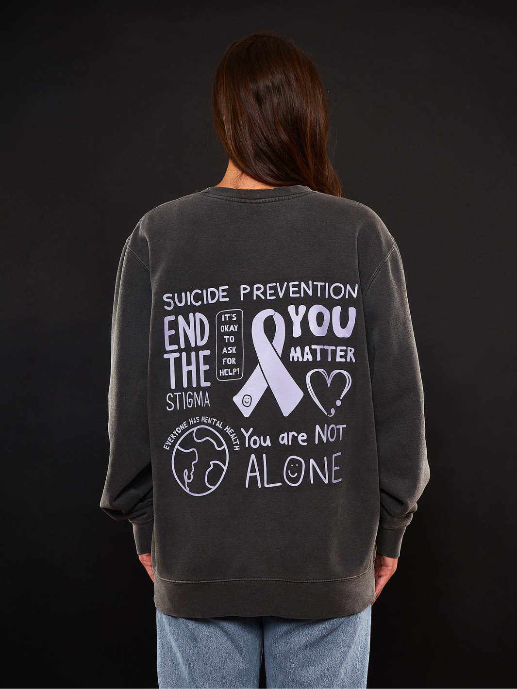 Prevention Month Crewneck - Pepper