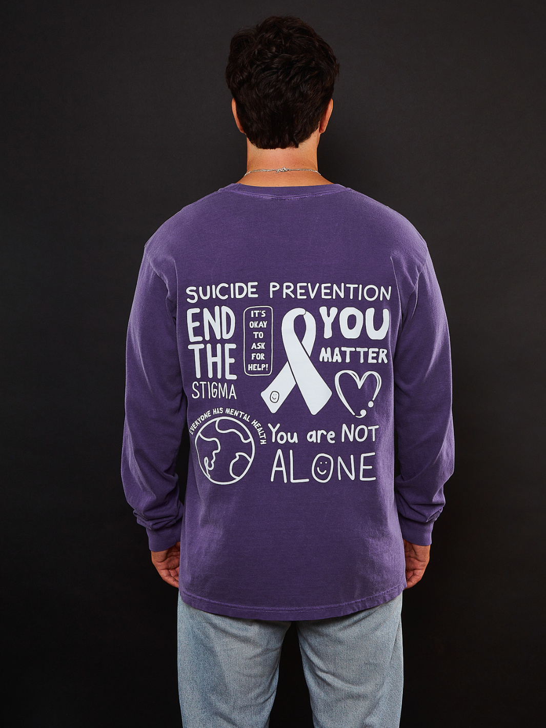 Prevention Month Long Sleeve - Grape