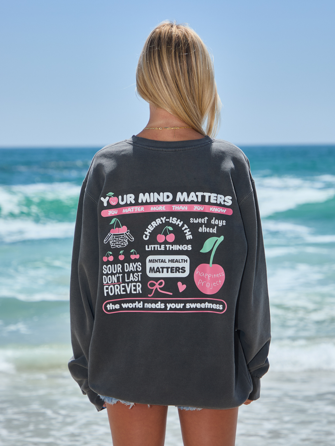 Cherry Crewneck - Pepper