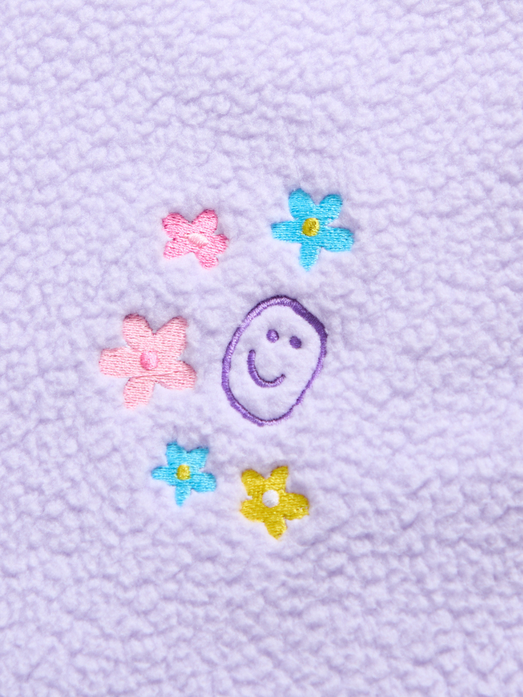Floral Sherpa Sweat Set - Lavender