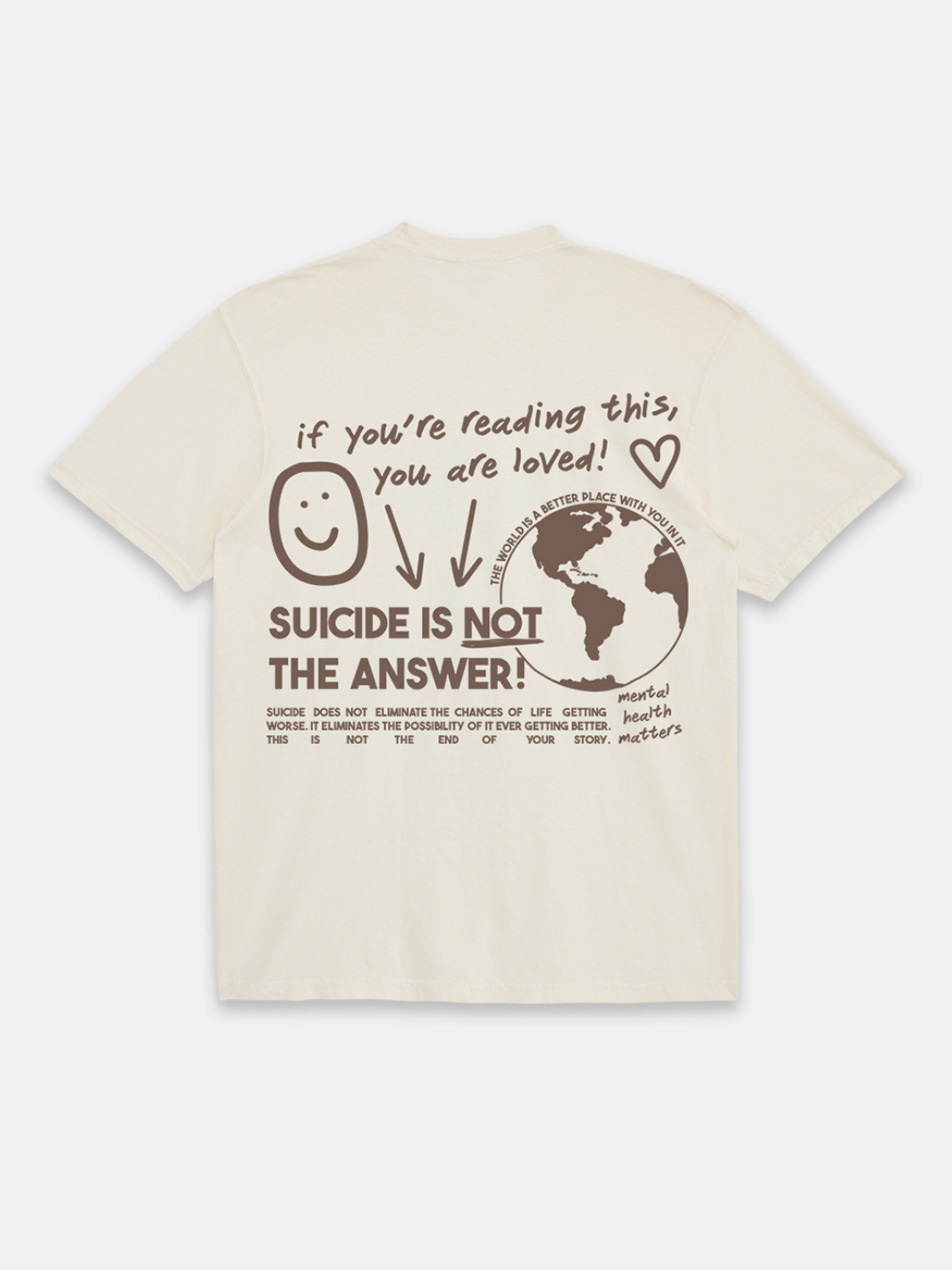 Not The Answer T-Shirt - Cream