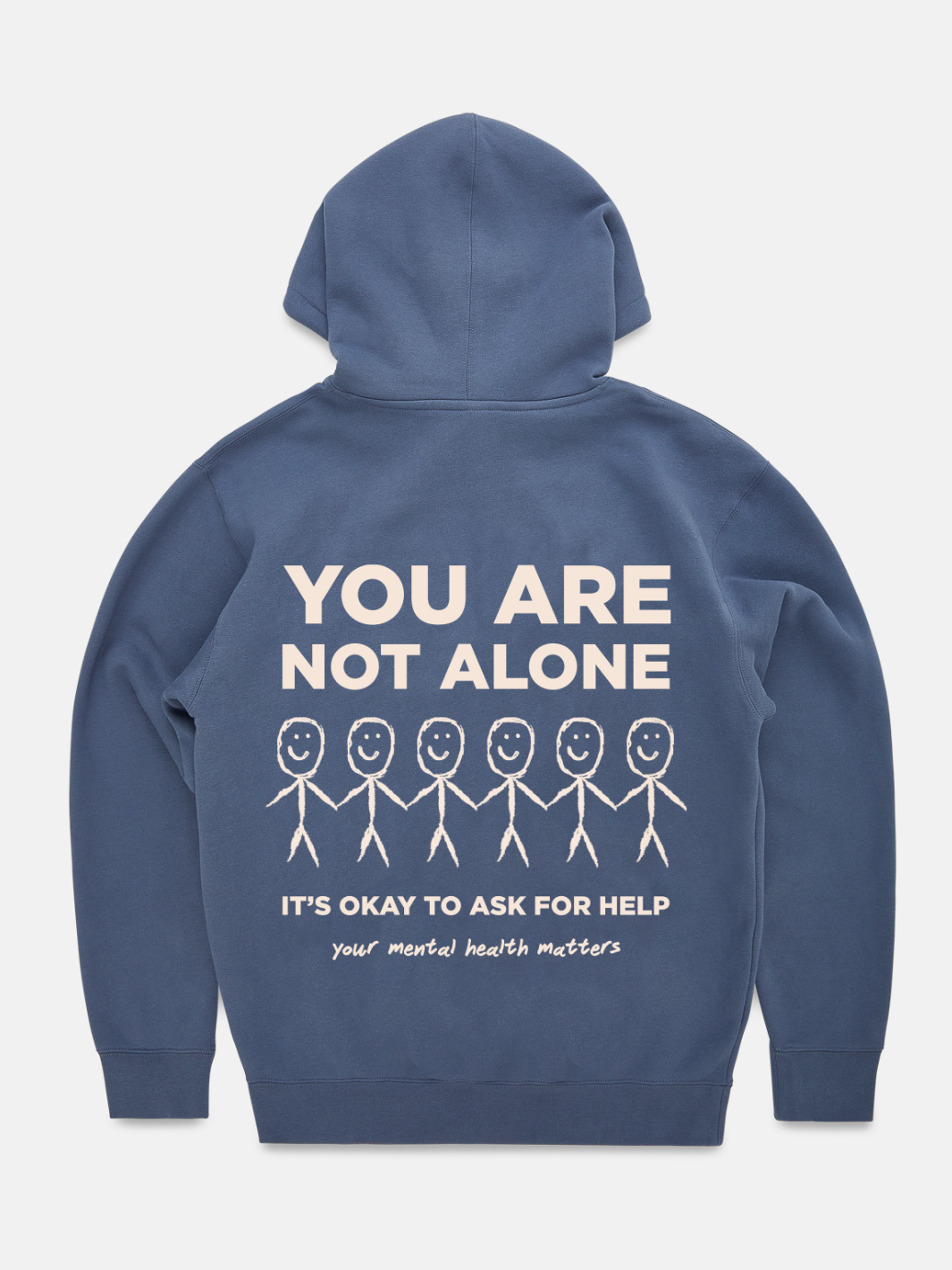 Not Alone Hoodie - Storm Blue