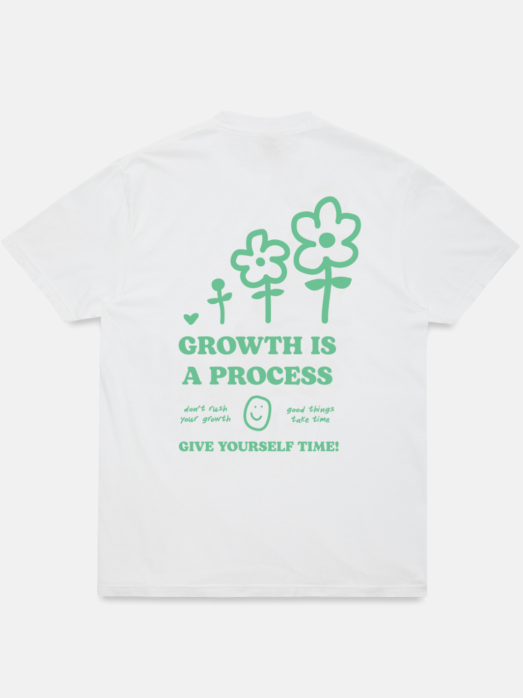 Growth Is A Process T-Shirt - White