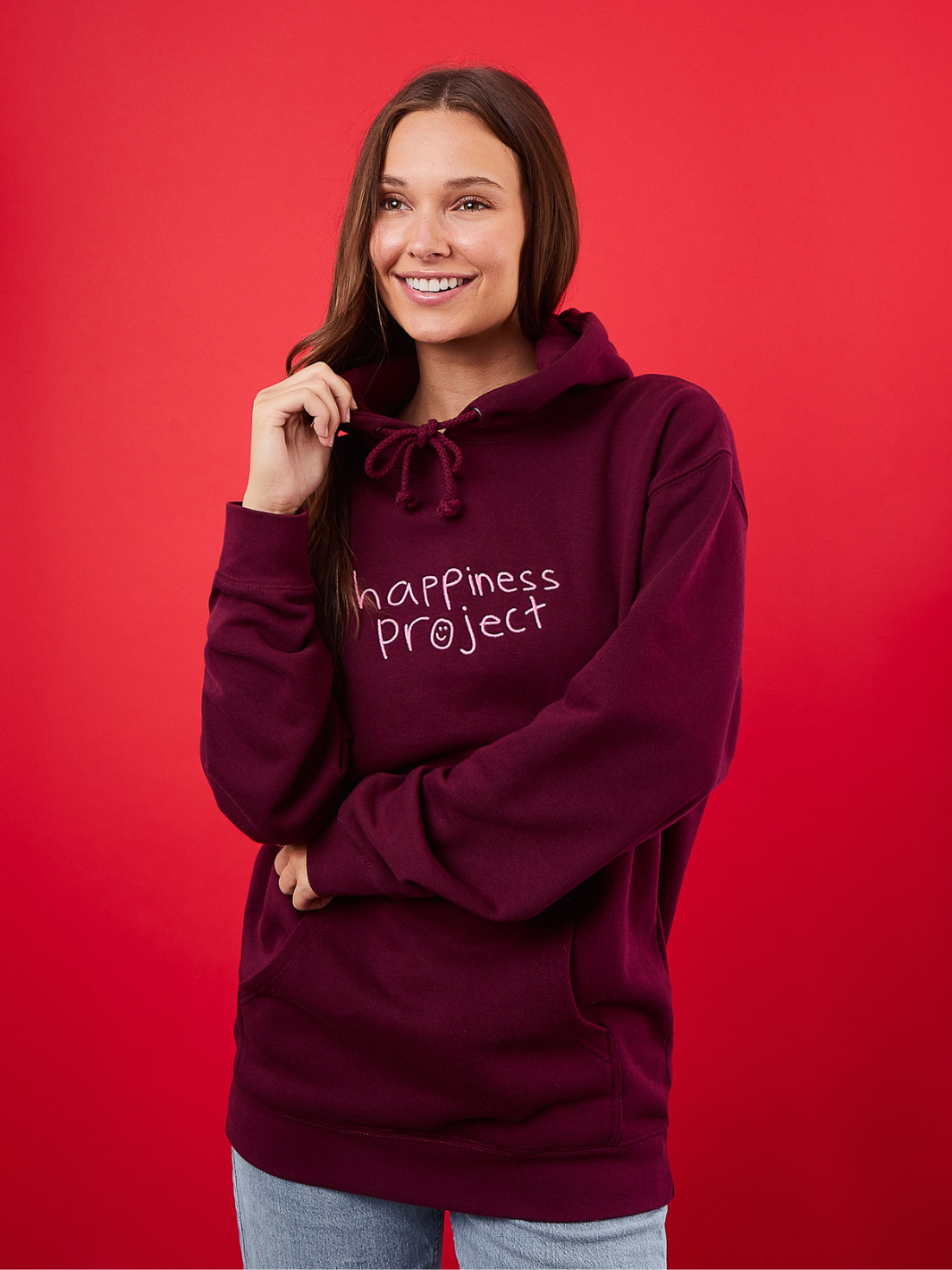 Original Happiness Hoodie - Maroon