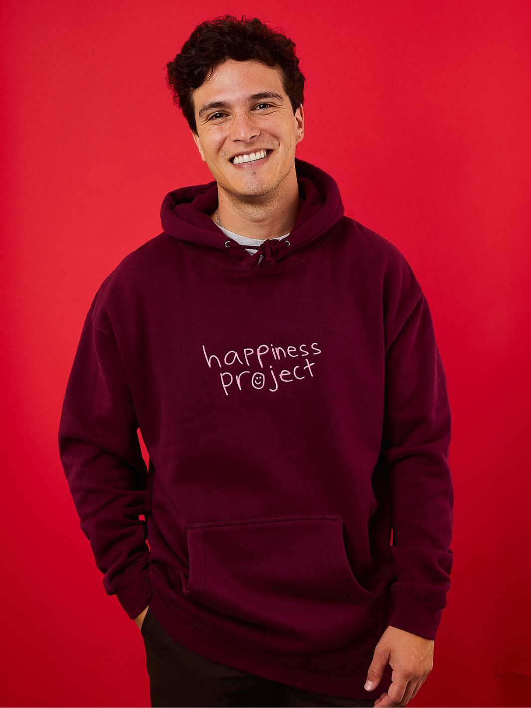 Original Happiness Hoodie - Maroon