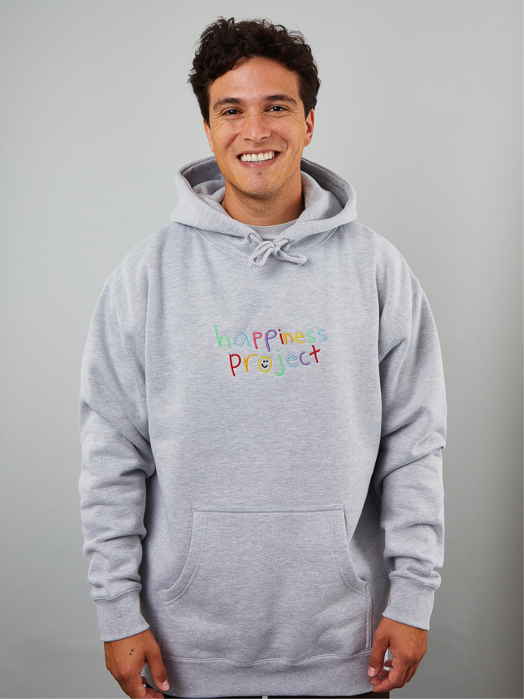 Original Happiness Hoodie - Heathered Grey