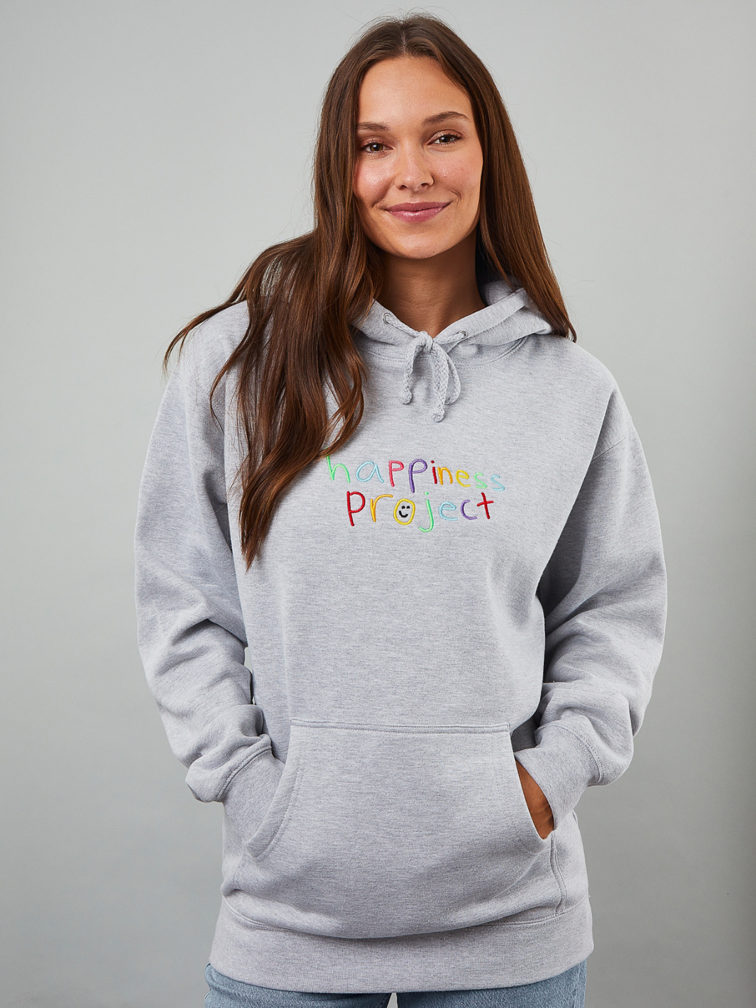 Original Happiness Hoodie - Heathered Grey