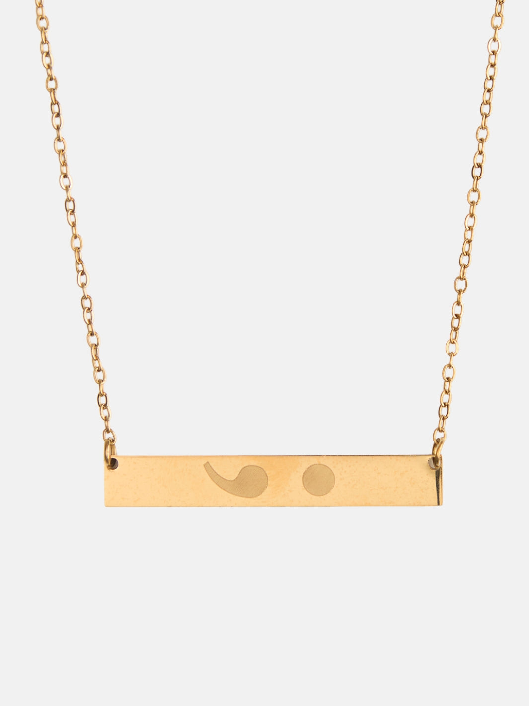 Semicolon Necklace