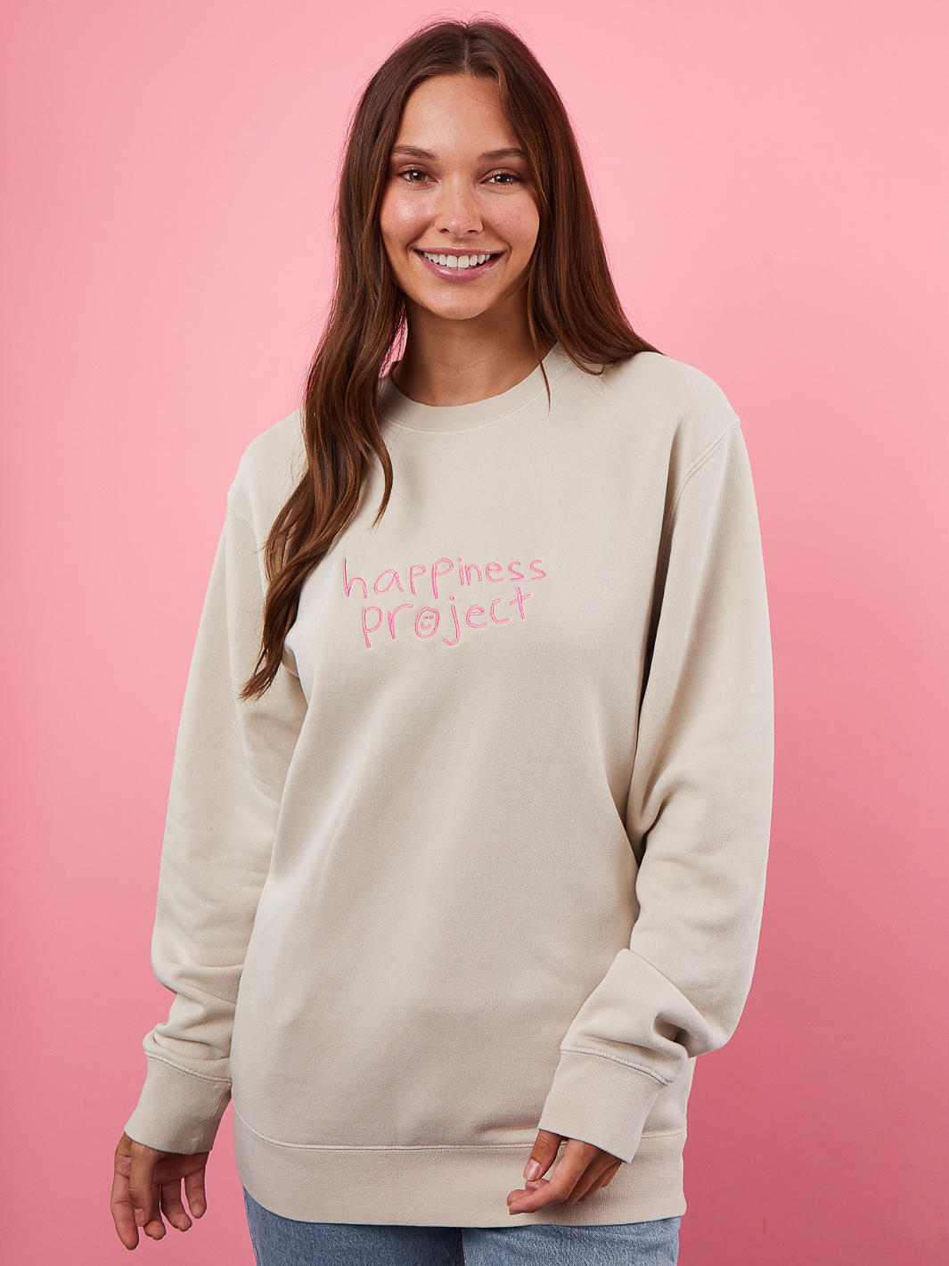 Happiness Crewneck - Cream