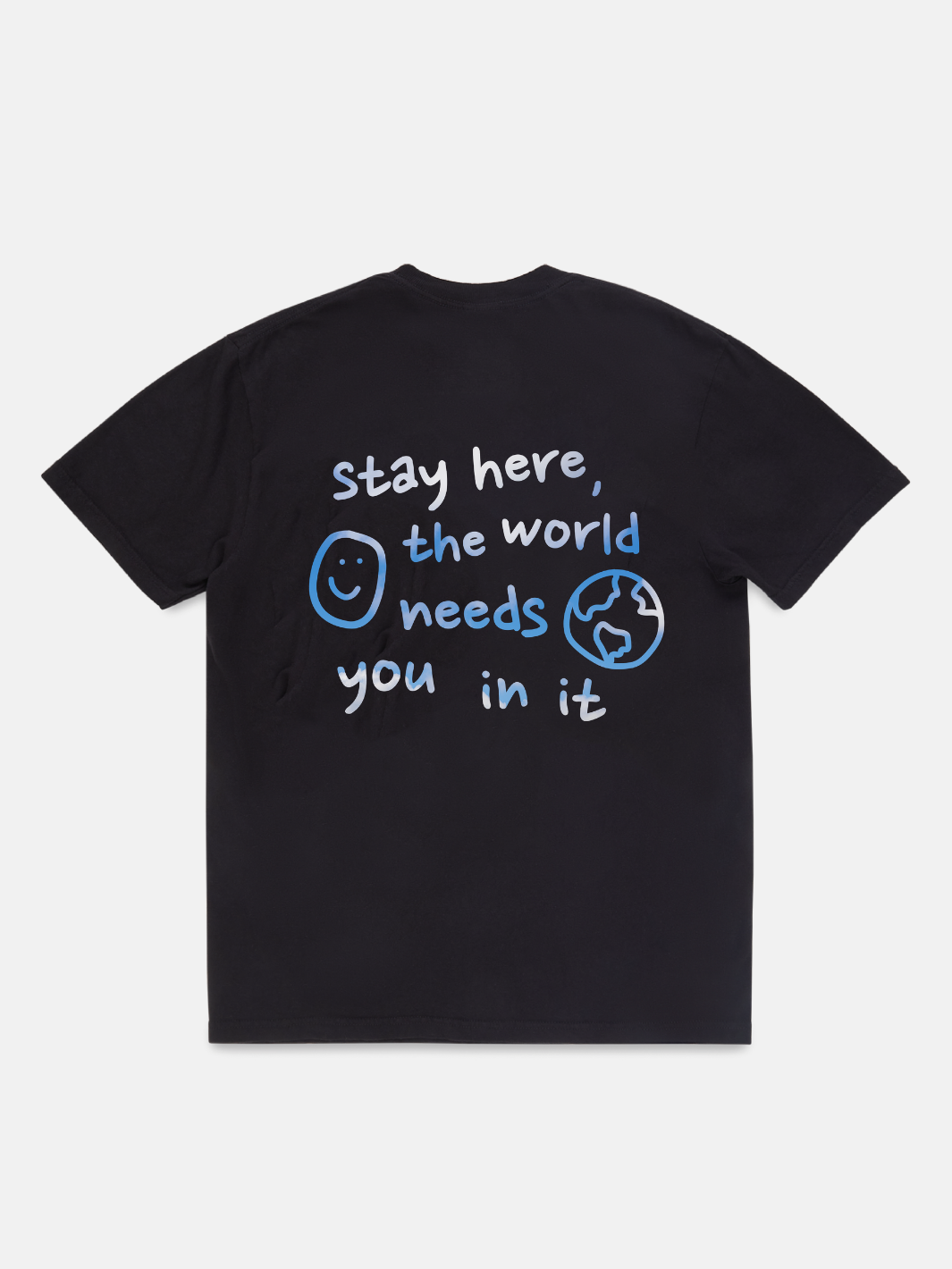 Stay Here T-Shirt - Cloud Print