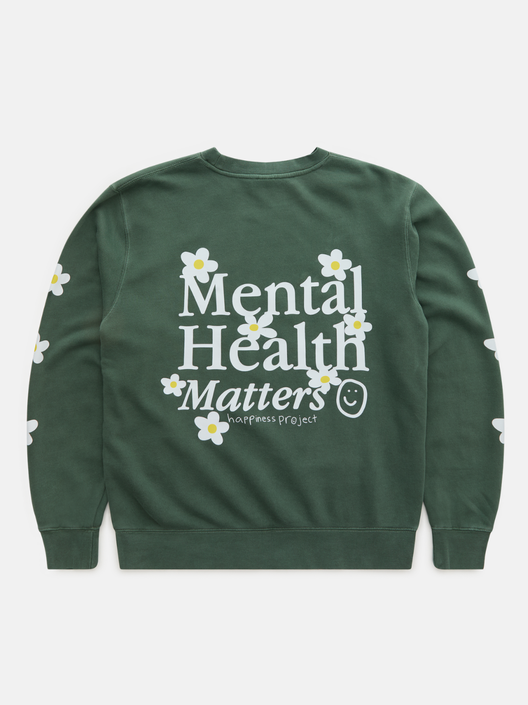 Mental Health Matters Crewneck - In Bloom Green