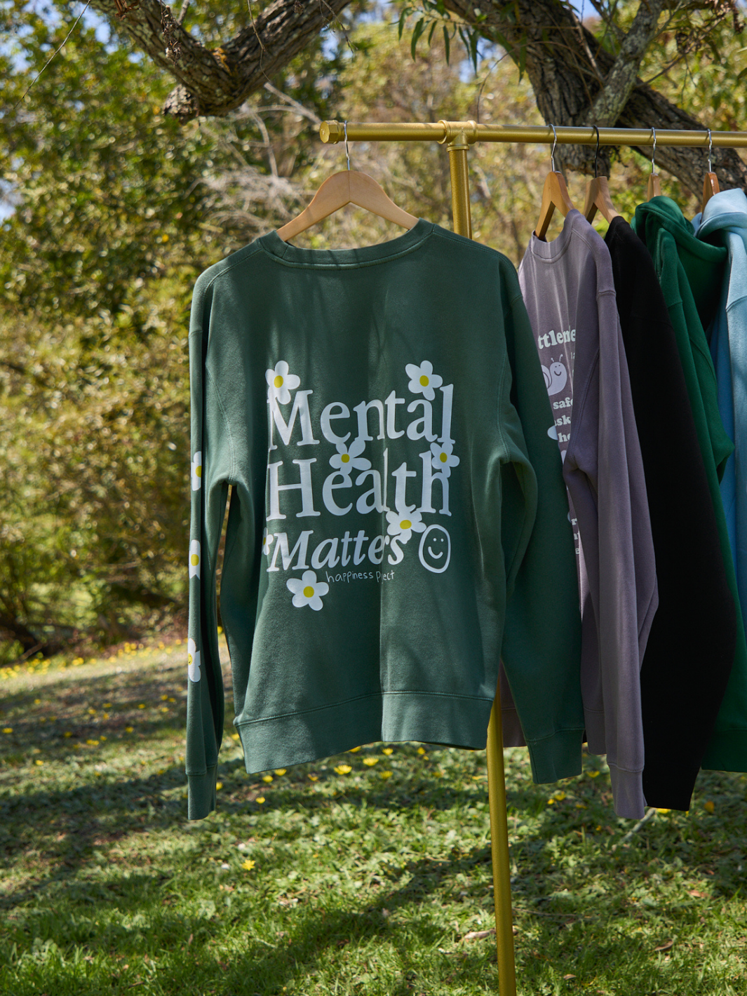 Mental Health Matters Crewneck - In Bloom Green