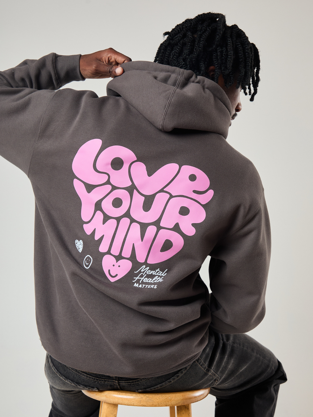 Love Your Mind Hoodie - Pepper
