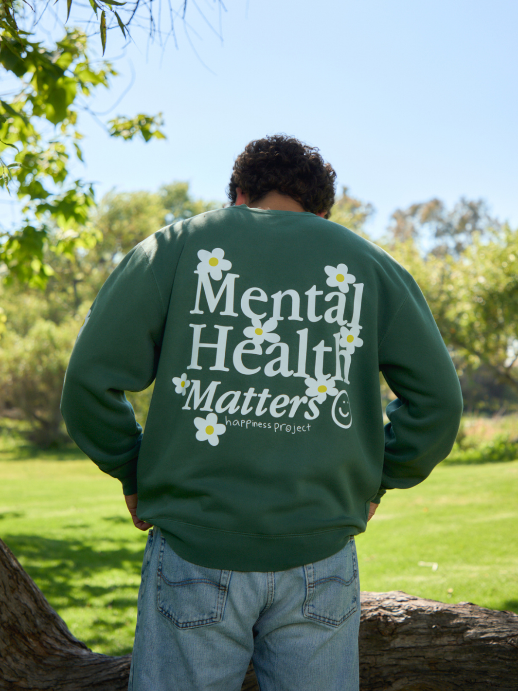 Mental Health Matters Crewneck - In Bloom Green