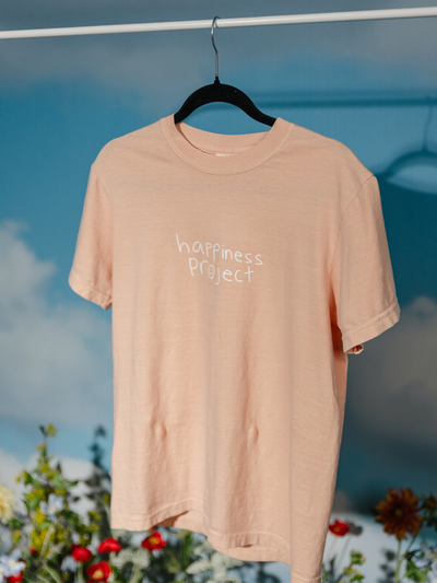 "Stay Here" T-Shirt - Peach
