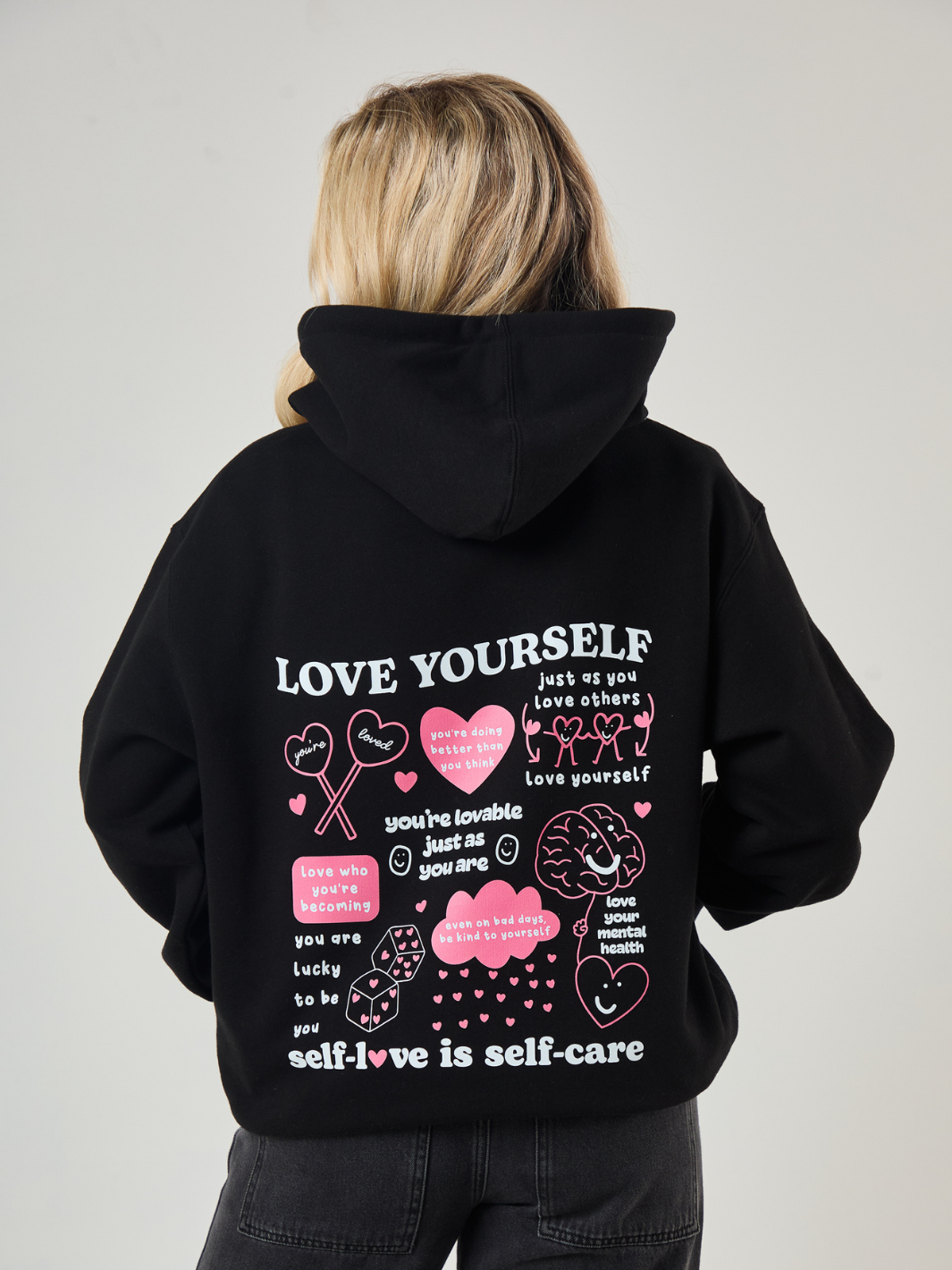 Love Yourself Hoodie - Black